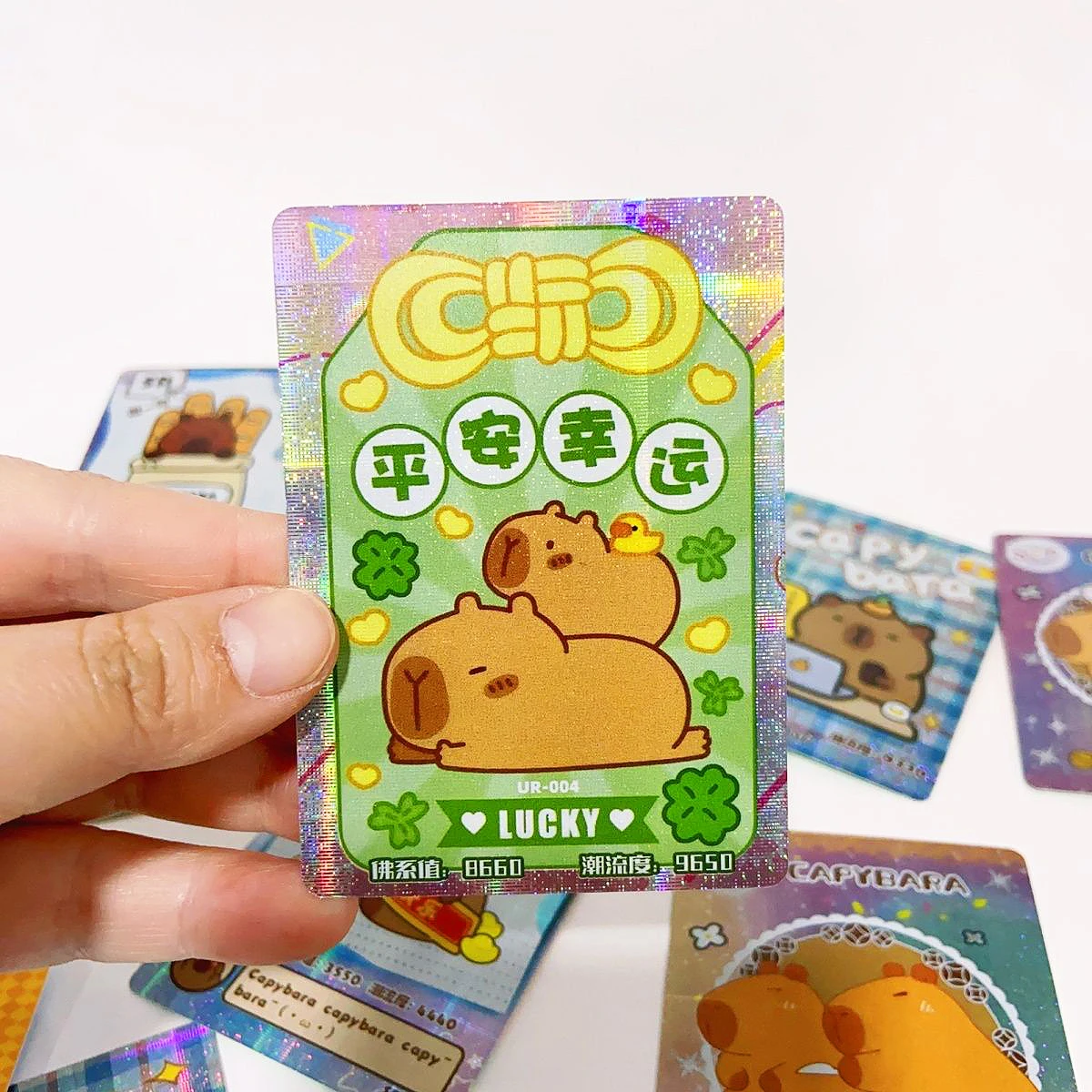 Cute Kapibala Cards Water Hog Capybara Kapibala Collection Card Peripheral Fun Blind Box Cute Children Birthday Toy Gift