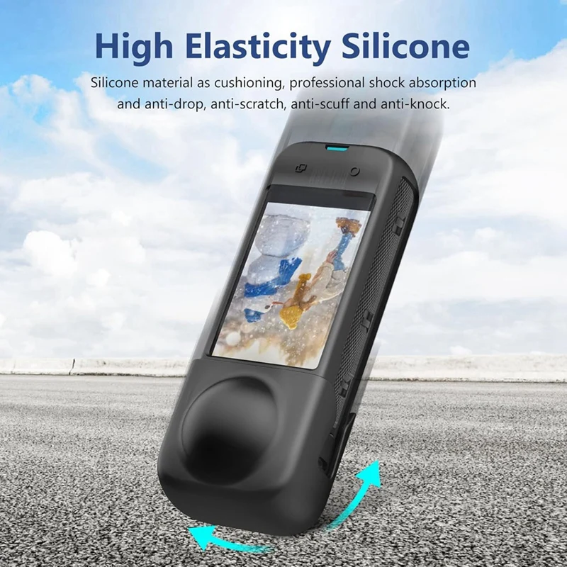 실리콘 보호 커버 케이스, 스크래치 방지 카메라 보호대, Insta 360 X4 액션 카메라 액세서리