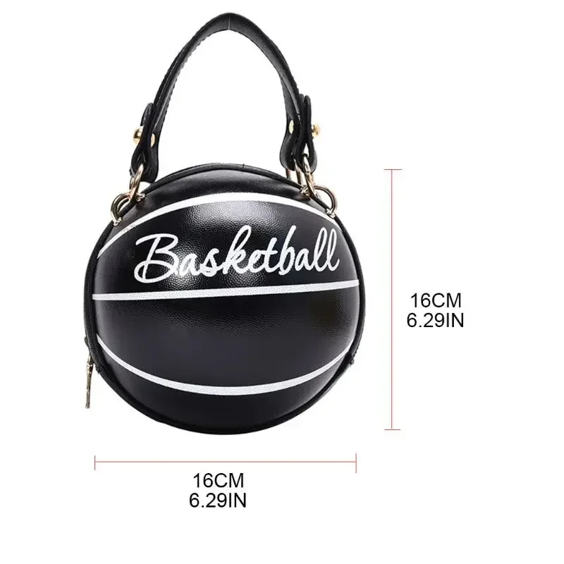 PU Basketball Women\'s Bag New Network Red Football Bag Personalized Fun Pink Basketball Bag Ins Versatile Chain Shoulder Bag