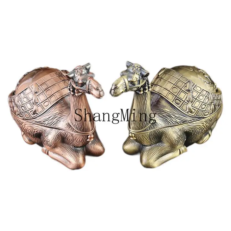 

Металлическая пепельница PYH в стиле ретро, ветрозащитная, с крышкой, для дома, гостиной, кофейного столика, большая, высококачественная.