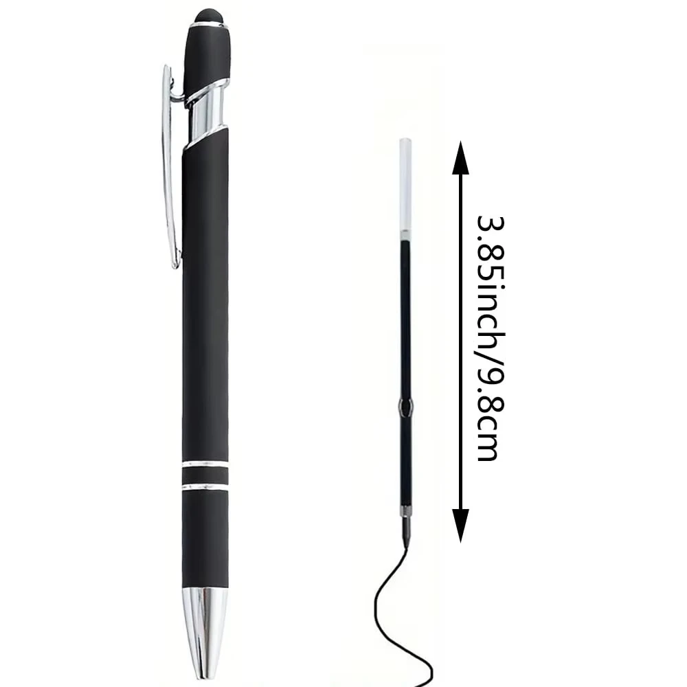 10 Stück 20 Stück 98MM Schwarz/Blau/Rot Nachfüllungen 2-in-1 Einziehbarer Kugelschreiber-Nachfüllstift 3,85 Zoll/9,8cm Touchscreen-Stylus-Nachfüllungen – Detail 2