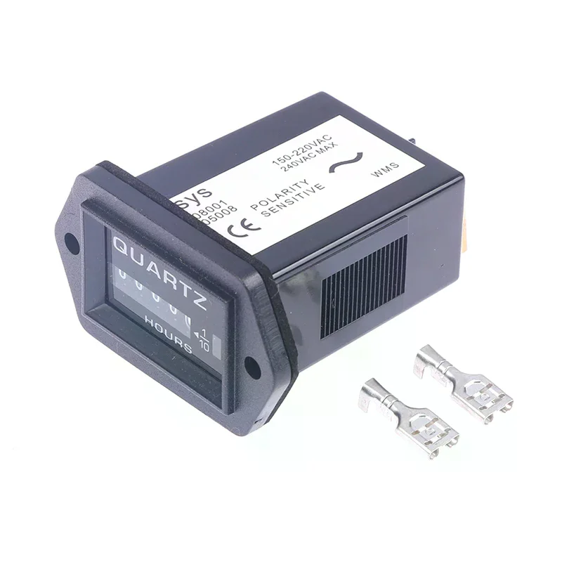 1pc 6 Digits 220v Ac Hour Meter,complete Sealed Quartz Timer Counter 12v-36v Dc Ac 110v 220v