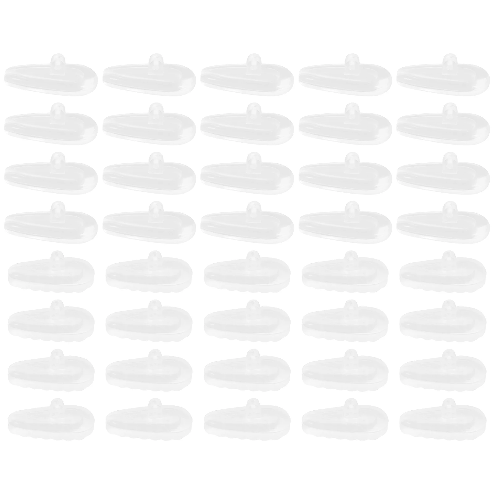 

40 Pairs Glasses Nose Pads Silicone Cushion Eyeglasses Frame Comfort Support Accessories Repair Tools Replacement Parts