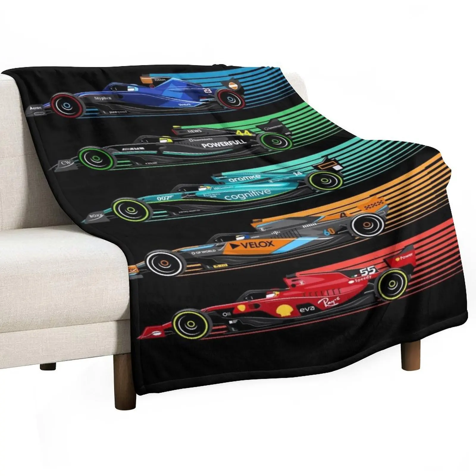 

New Formula Racing Cars Throw Blanket Luxury Thin christmas decoration Blankets