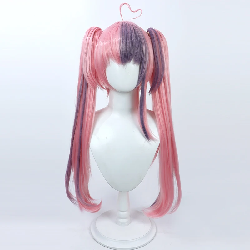 NIJISANJI Virtual YouTube Ironmouse Cosplay Wig Halloween Party Prop Synthetic Hair Heat Resistant Fiber + Wig Cap