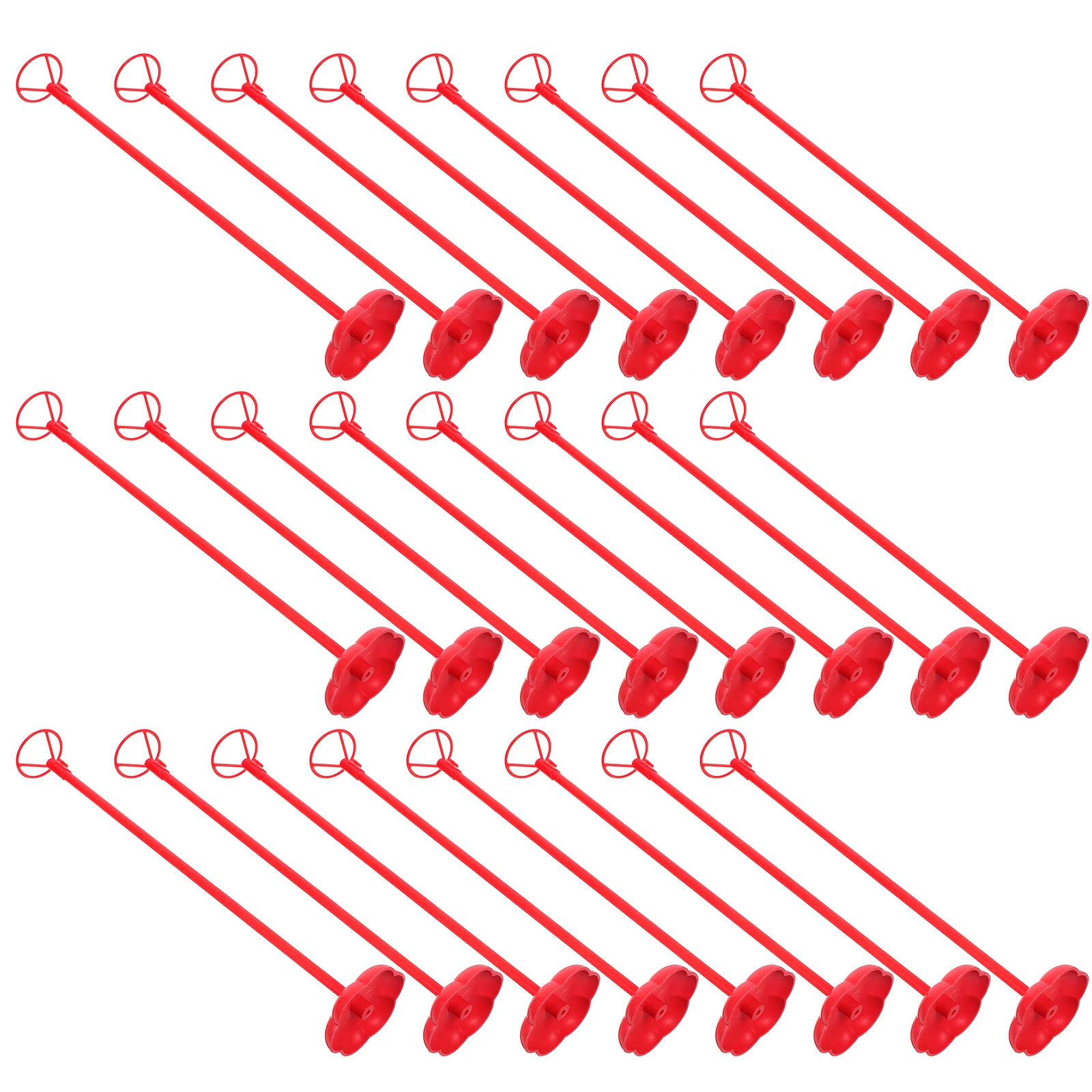 

50 Pcs Decor Balloon Holder Long Sticks Table Stand Ballon Red Party Bracket with Base