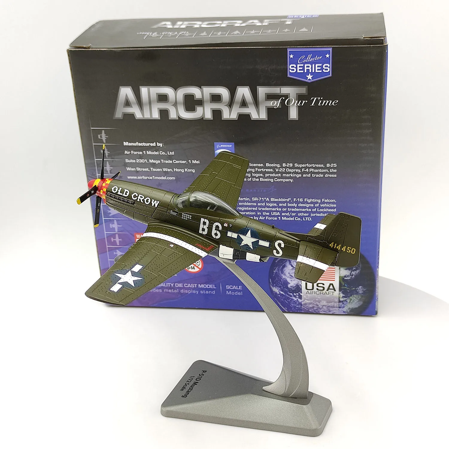 

Diecast AIRCRAFT 1/72 Scale P-51D Mustang World War II Military Fighter Alloy Aircraft Model Collectible Toy Gift Souvenir