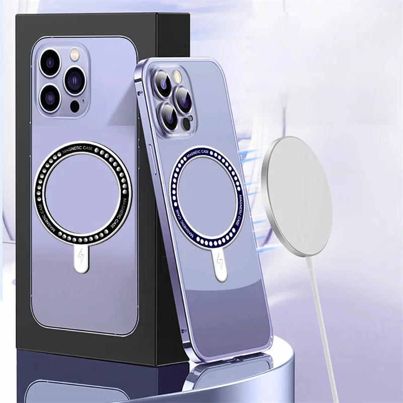 Wireless Charging Magnetic Sticker Rings For iPhone 15 14 13 12 Pro Max For Magsafe Magnet Sheet Car Holder Magnetic Patch
