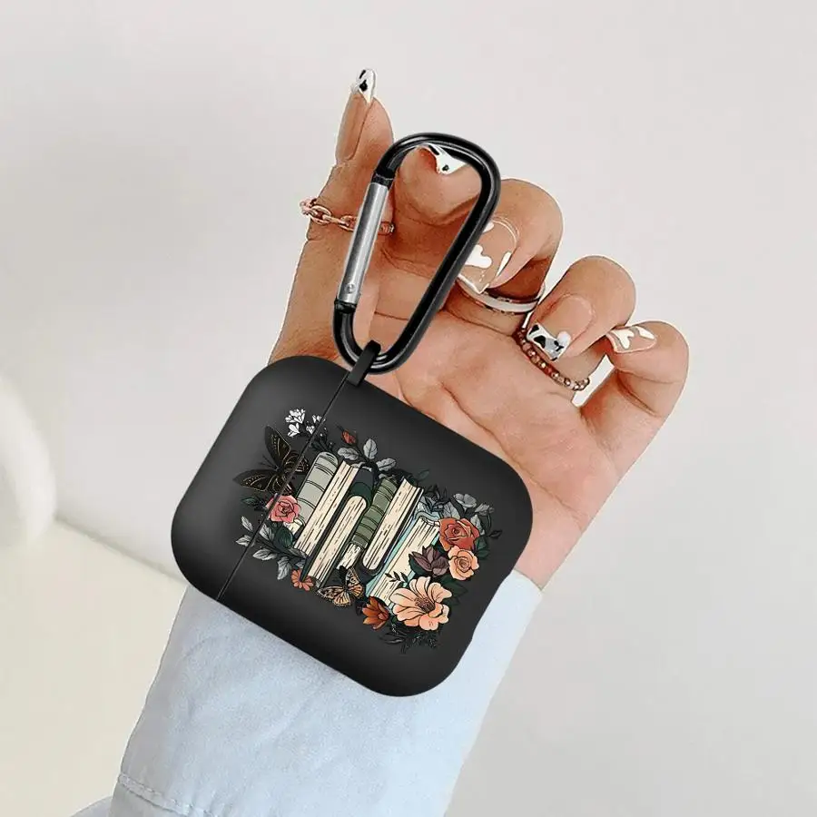 Earphone Cases Cover Case For Airpods Pro2 Pro3 4 1 3 2 Pro Cartoon Bookshelf view 4