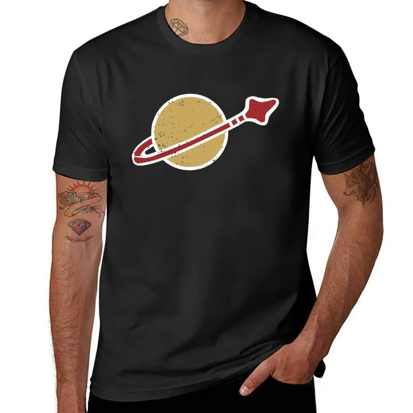 classic spaceship T-Shirt vintage clothes anime clothes mens champion t shirts