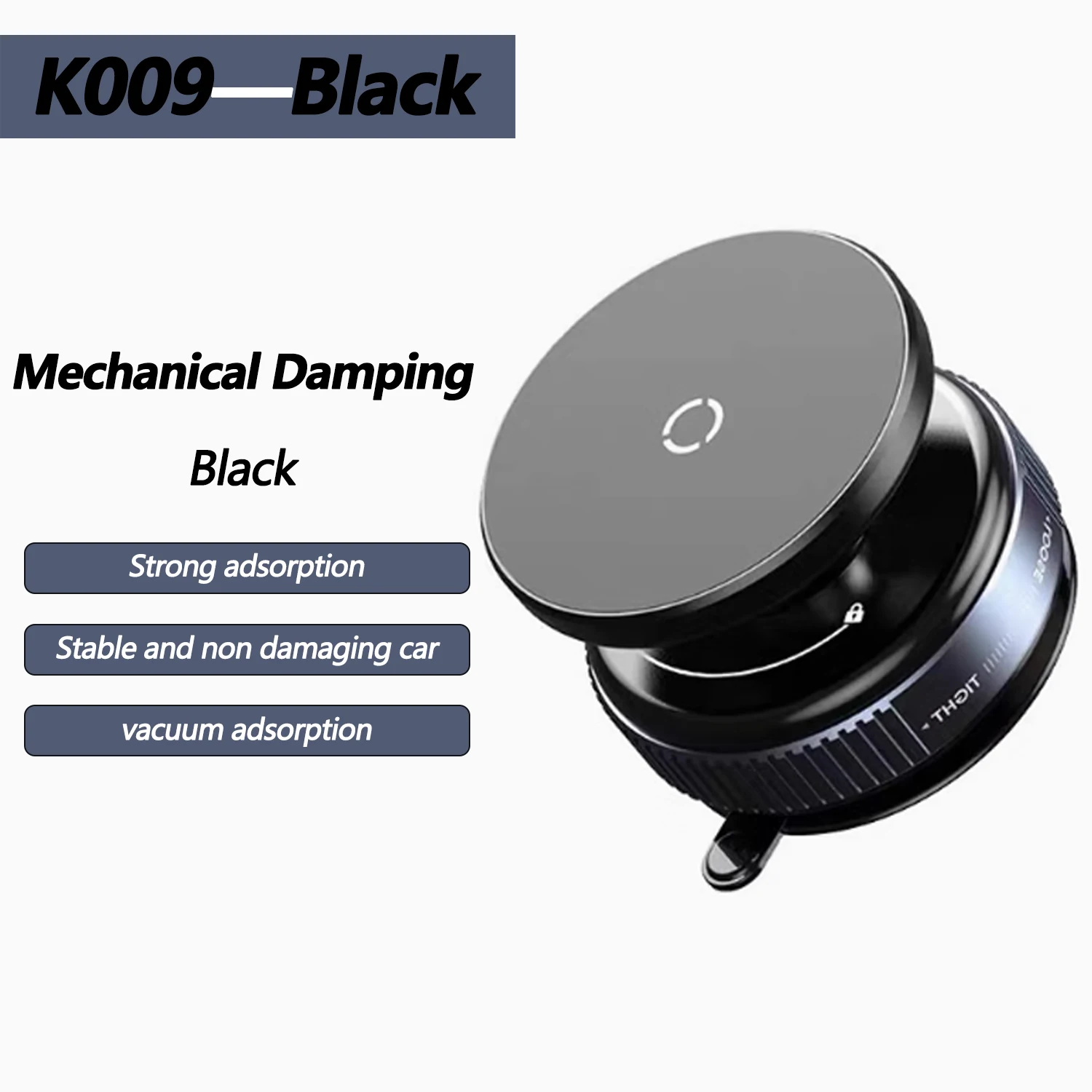 K007/K009 Starker magnetischer Autotelefonhalter, faltbares Design 360° ° Verstellbare Vakuumhalterung für den universellen Einsatz im Auto/Schreibtisch/Badezimmer