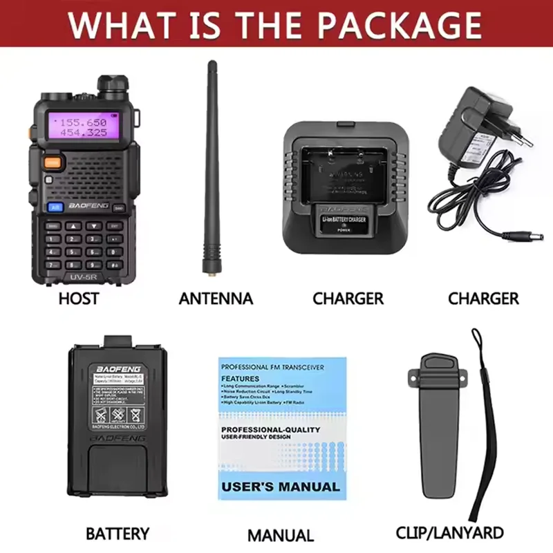 1/2/4PCS Baofeng UV 5R 5W 8W Walkie Talkie Ham CB Radio Long Range Dual Band VHF UHF FM Transceiver Zwei Weg Radio UV5R K5 Plus