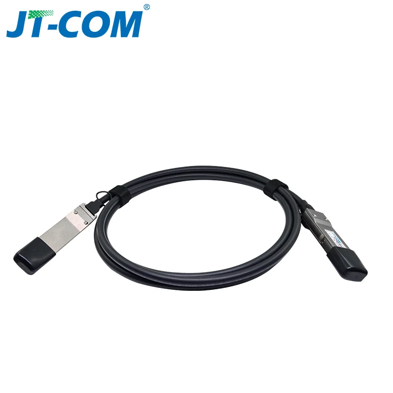 JT-COM 100G QSFP28 DAC Cable Passive Direct Attach Copper 0.5/1/2/3/5m Works for Cisco,MikroTik Intel Switch POE DAC Cable