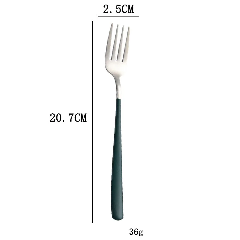 304 Stainless Steel Fork Korean Household Long Handle Salad Fork Steak Fork Fruit Fork Creative Western Fork Tableware