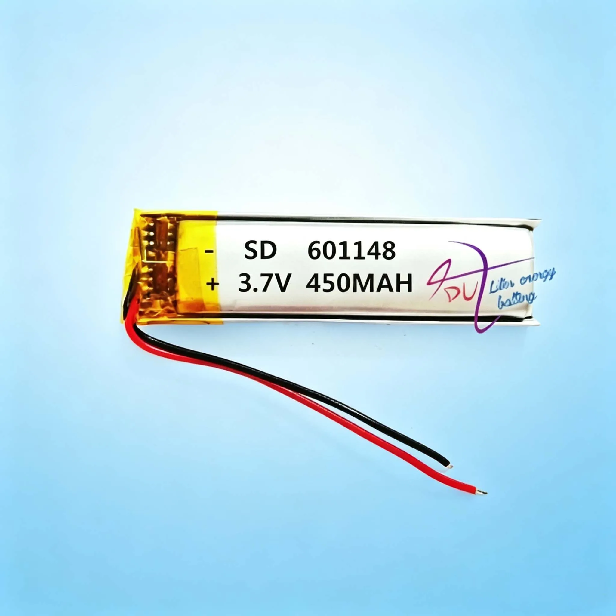 High quality 601148 3.7V 450MAH with protection board,601248 used for bluetooth MP3,MP4,MP5 GPS DVD lithium battery 601250