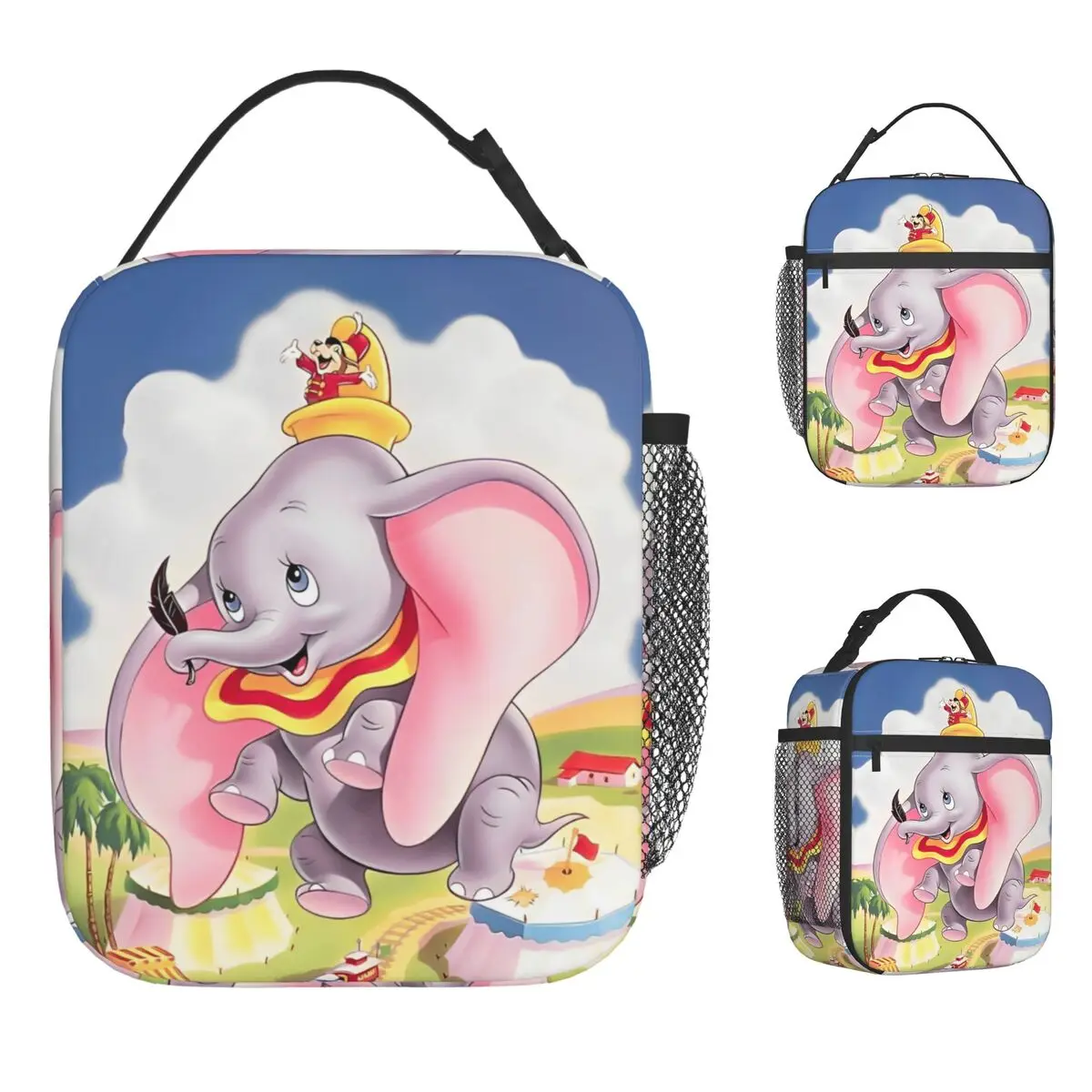 

Fantasy Drama Dumbo Insulated Lunch Bags Cooler Bag Lunch Container Cartoon Portable Tote Lunch Box Food Storage Bags Work