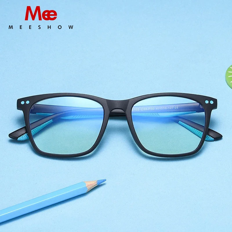 

MEESHOW Anti-blue Light Classic Boys&girls Eye Protection Ultra-light ChildrenTeen Myopia blue blocking Customized Prescription