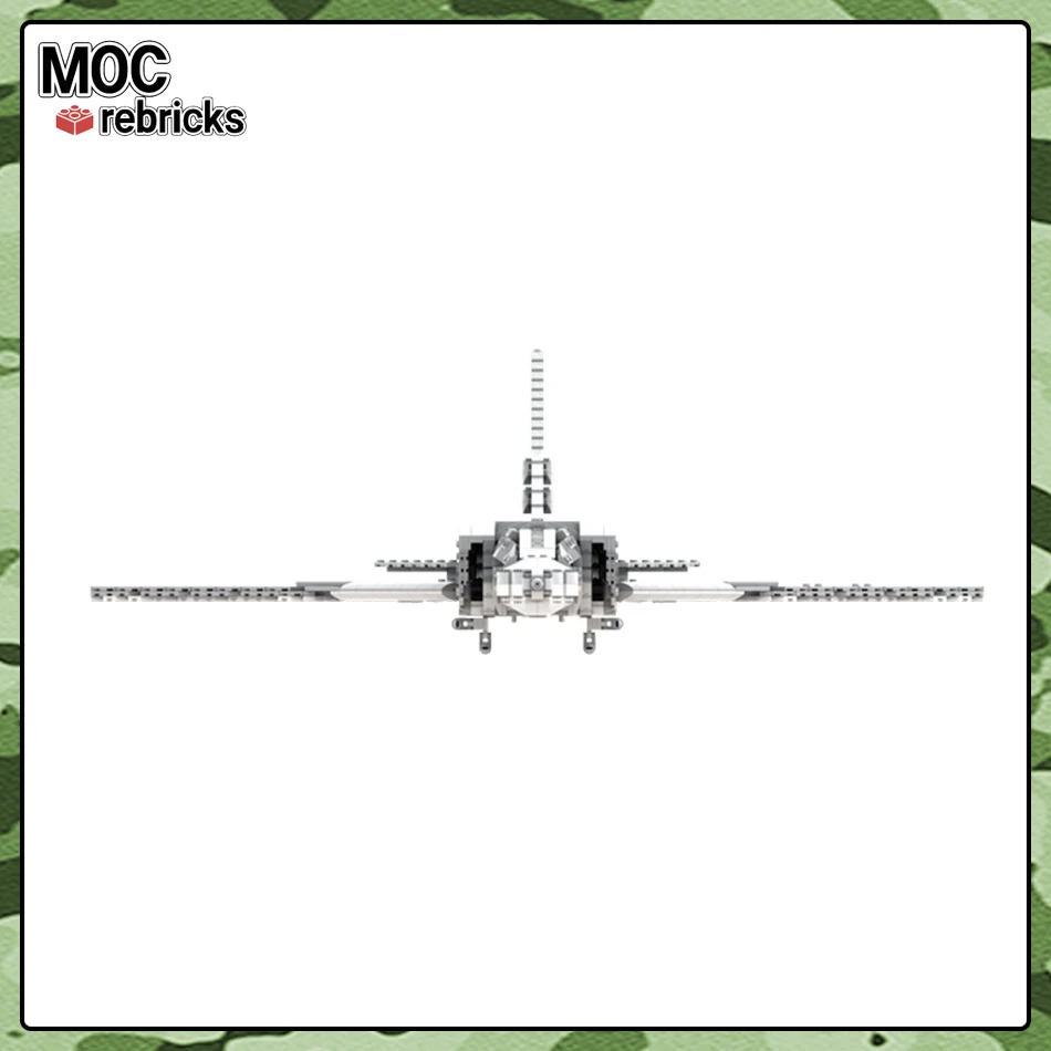 MOC Military Series Russia Tu-22M3M Backfire Bomber Large Building Block Model Bricks DIY Toys for Kid Christmas Gifts