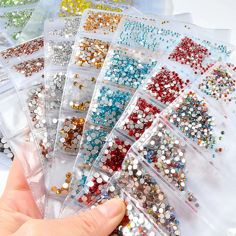 1364pcs Water Drill Decorations Sky-Blue Diy Manicure Supplies For Women Nail Art Rhinestones Accessories Nail Art Ornament