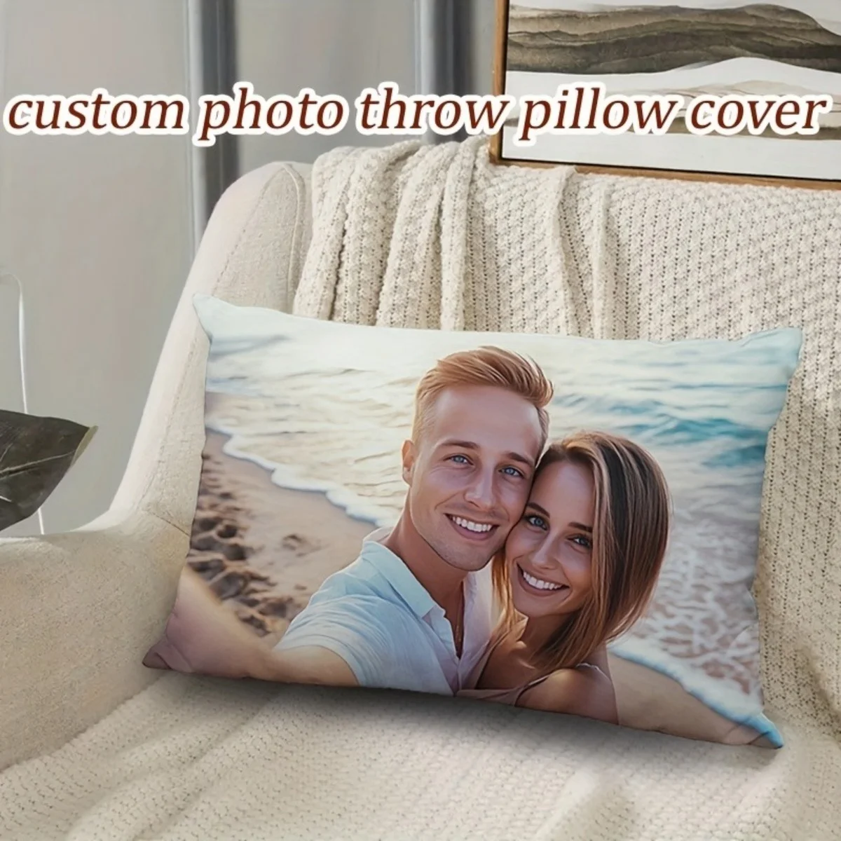 [Custom] Photo Body Pillowcase – Unique Decor Featuring Family, Friends, or Pets; Pillow Insert Not Included. image 4