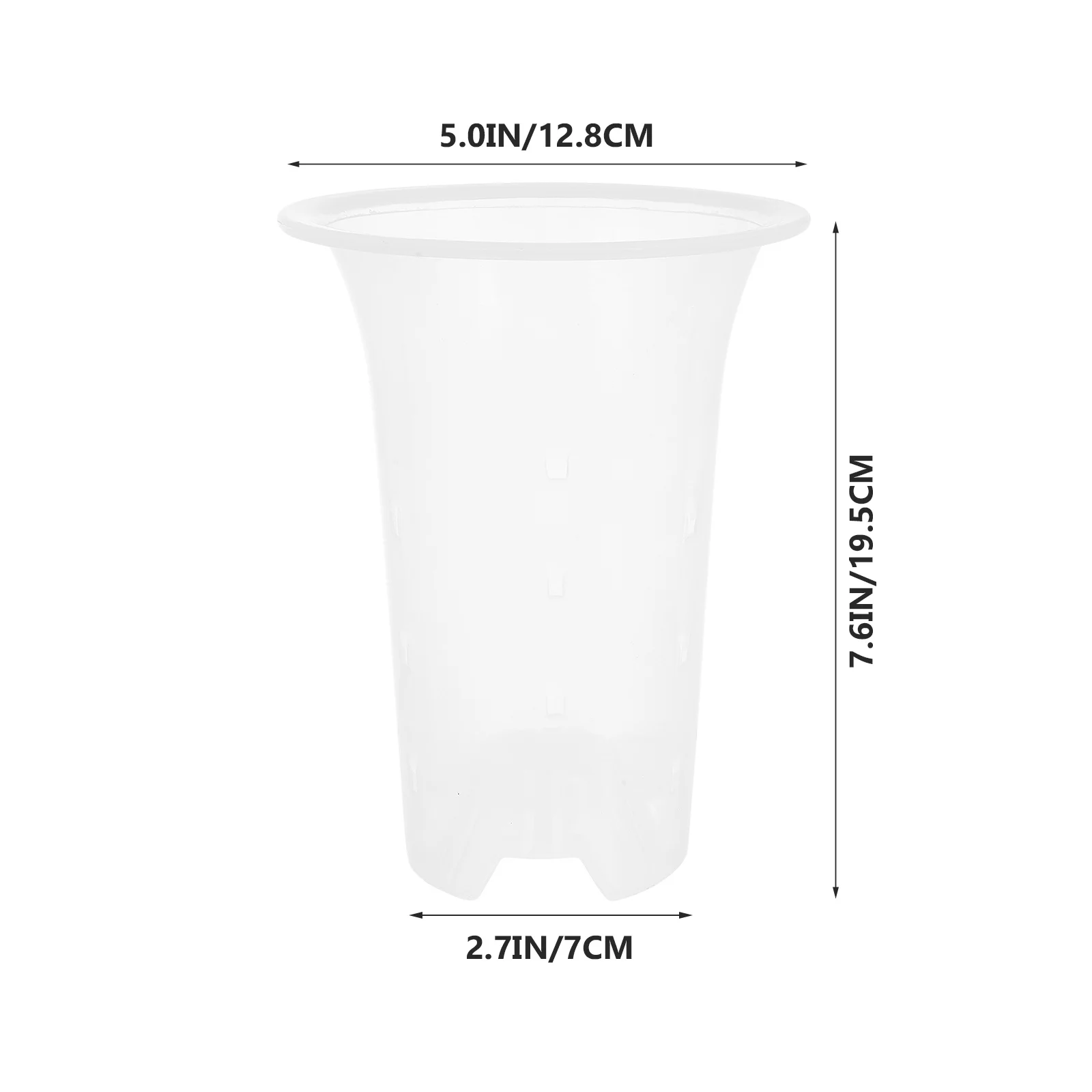

5Pcs Durable Orchid Planting Pots Plastic Flower Planters Breathable Gardening Containers for Transplanting Plants