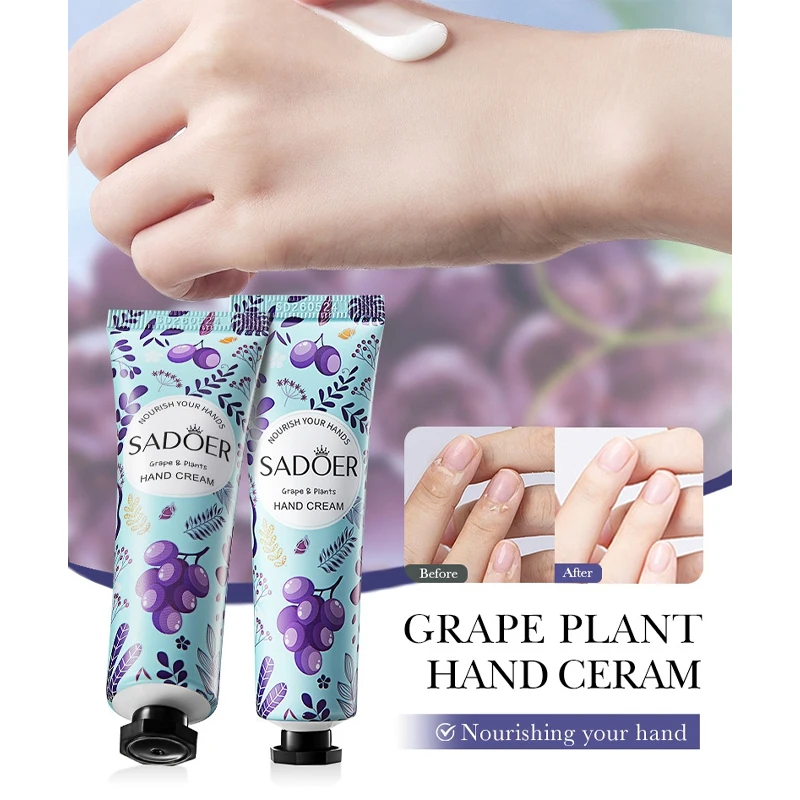 Grape Hand Cream Autumn And Winter Anti Wrinkle And Smooth Wrinkles Long Lasting Nourishing And Moisturizing Hand Care Products