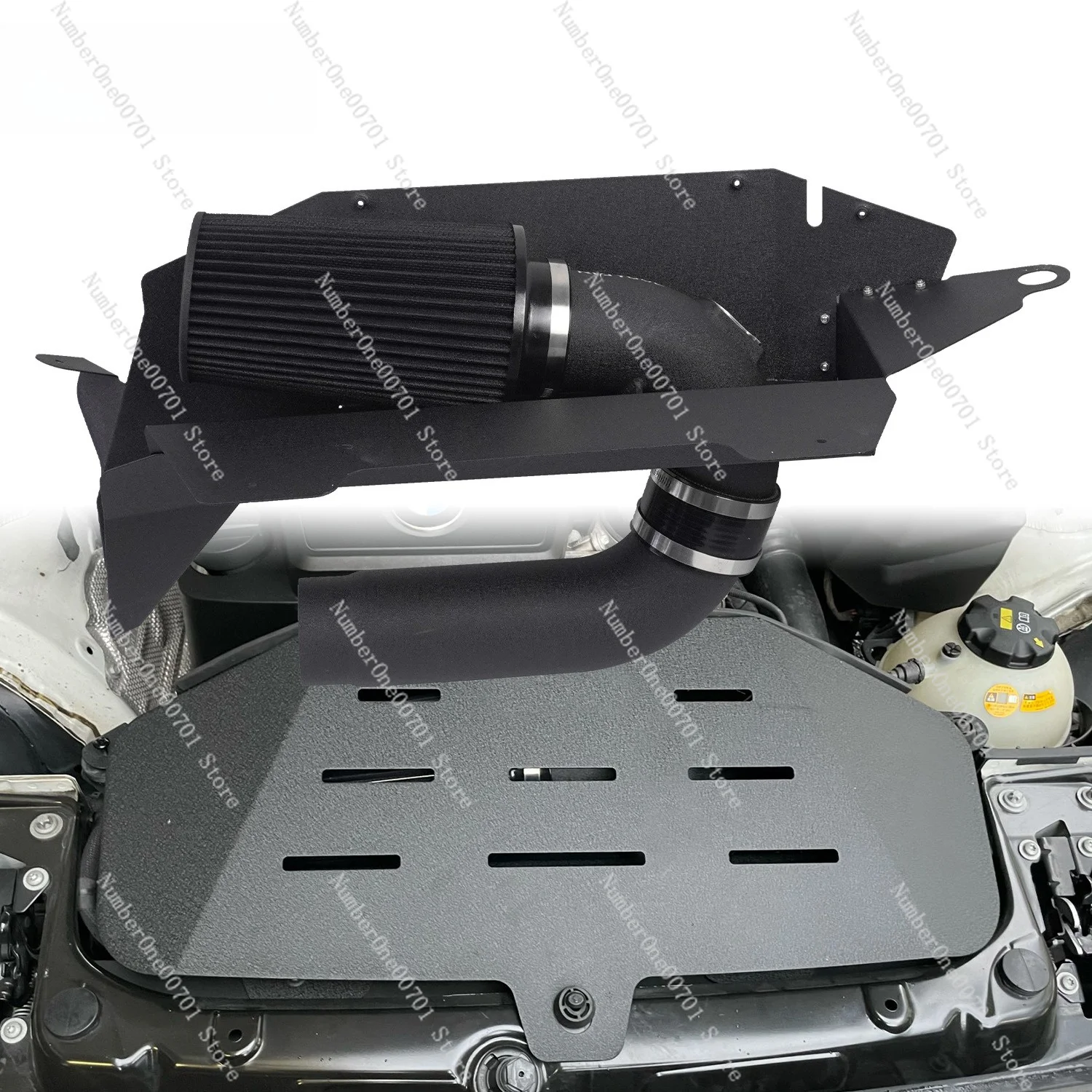 Cold Air Intake Kit for F20 F21 F30 F31 N20 2.0T, Performance Air Filter & Heat Shield, 2012-2016 320i 328i