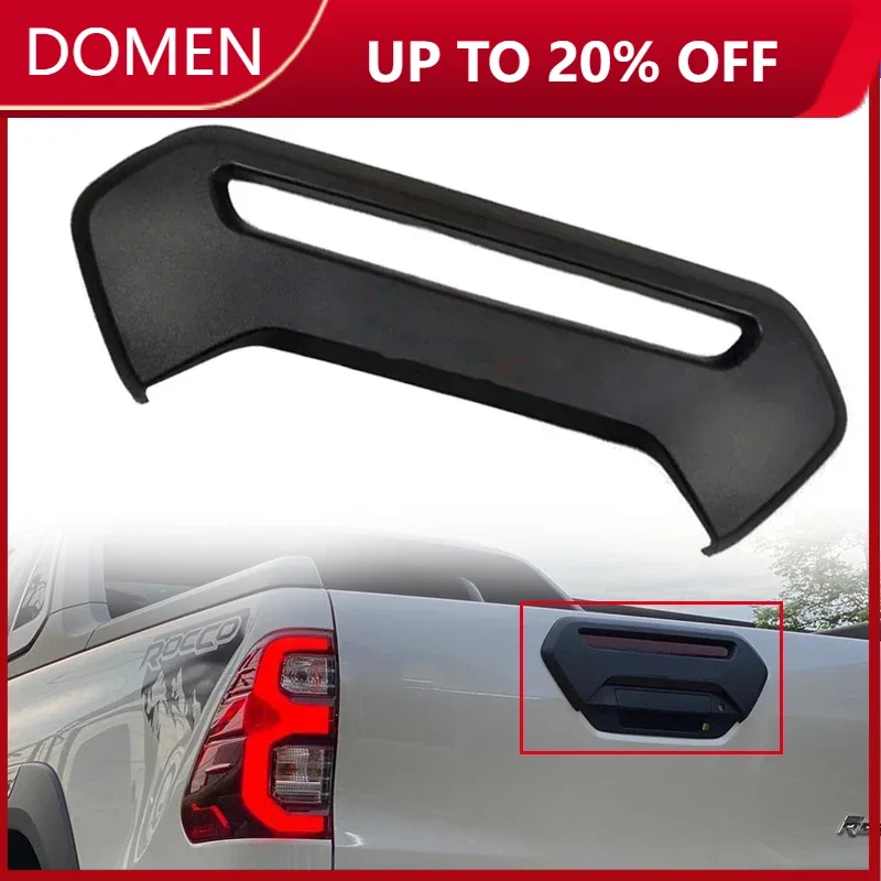 

For Toyota Hilux Revo Rocco 2021 2022 Car Rear Tailgate Cover Tailgate Plate Cover ABS Car Styling Auto Accessories