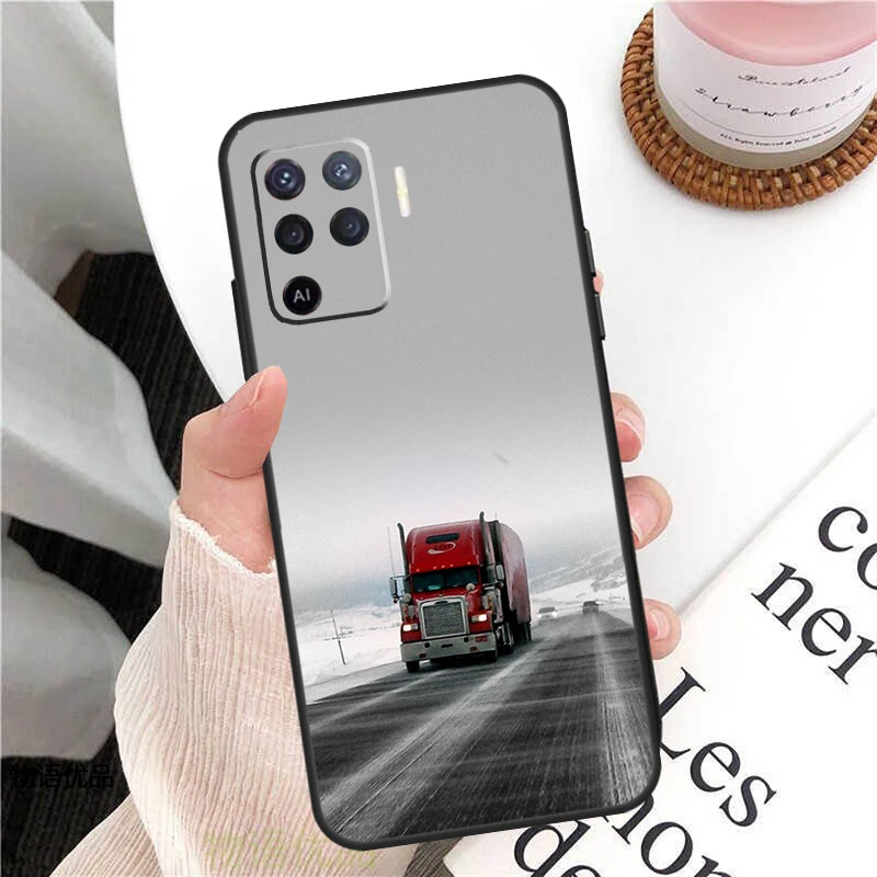 Caminhão pesado caso do carro para oppo a74 a94 a54 a15 a3s a5s a1k a52 a72 a83 a91 a93 a53s a5 a9 a31 a53 capa