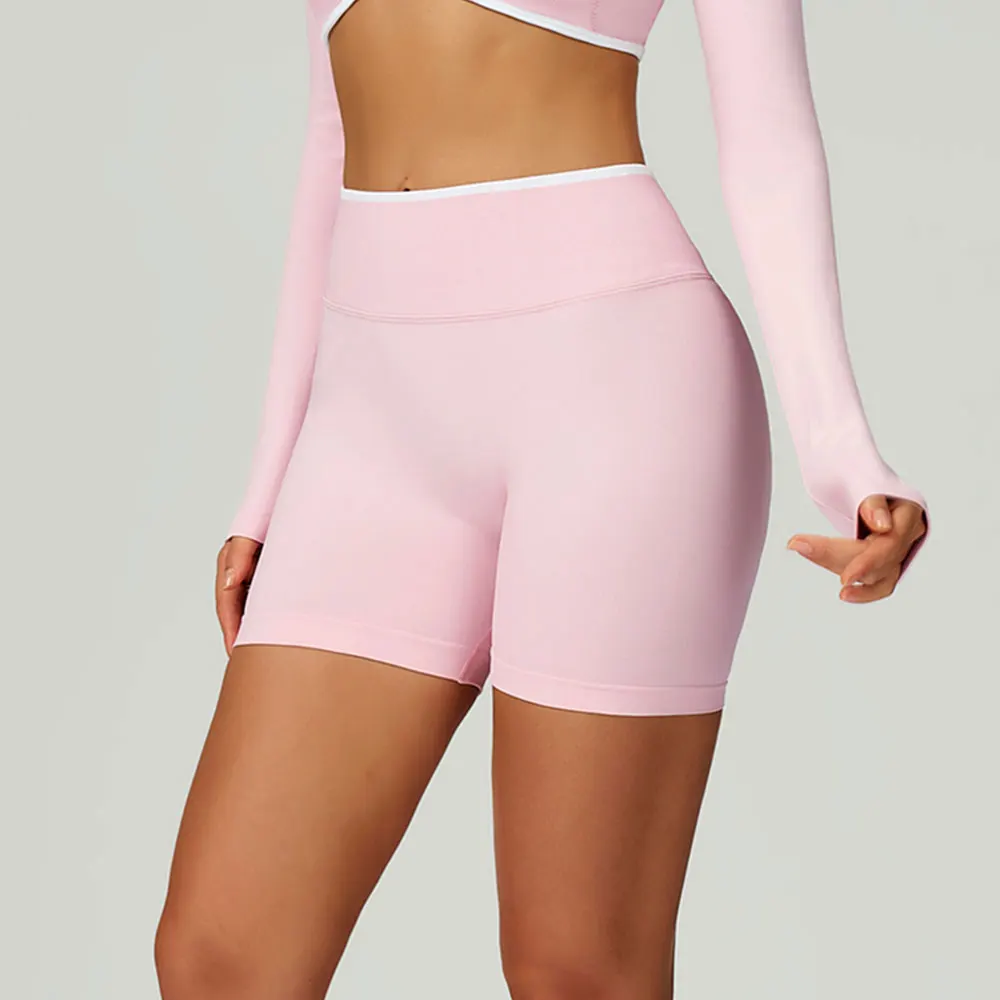 

Бесшовные женские спортивные короткие леггинсы для йоги, шорты для приседаний с высокой талией, узкие шорты для фитнеса, велосипедные шорты для тренировок в тренажерном зале