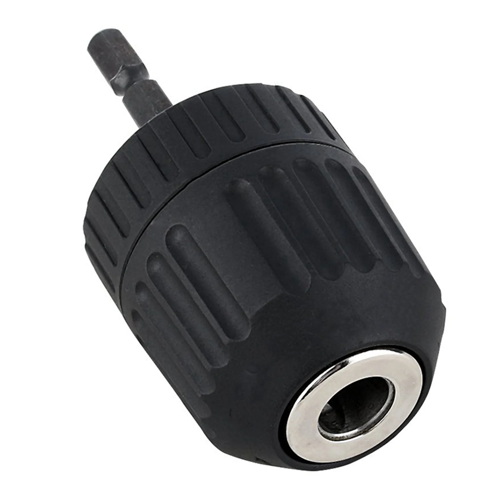 AS94-2X Keyless Drill Chuck Converter 3/8 Inch 24UNF + 1/4 Inch Hex Shank SDS Adaptor 0.8-10Mm