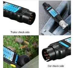 12V 7 Pin Car Towing Light Tester Trailer Plug Socket Diagnostic Tools Caravan Towing Tow Bar Light Wiring Test Accessories