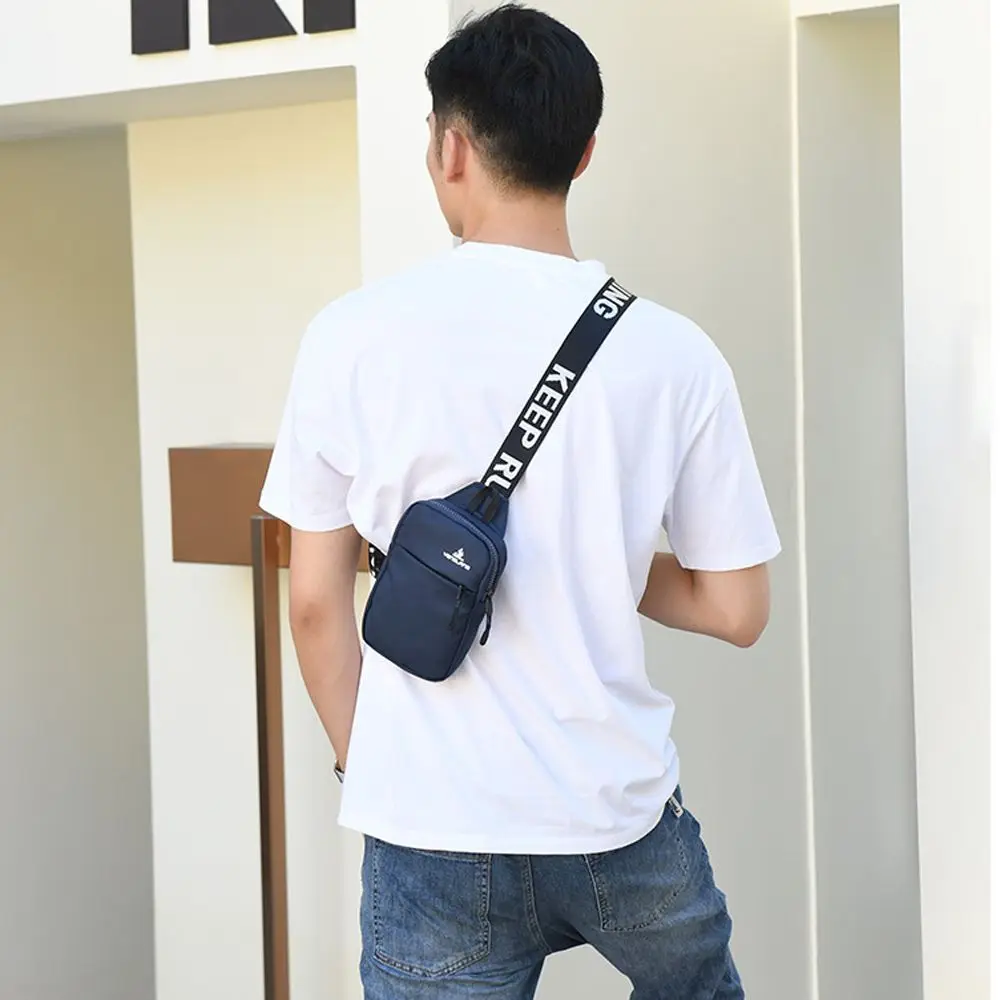 Diagonal Square Bag Small Chest Bag Crossbody Nylon Mini Fashion Shoulder Bag Eight Colors Waterproof Female Messenger Bag Men