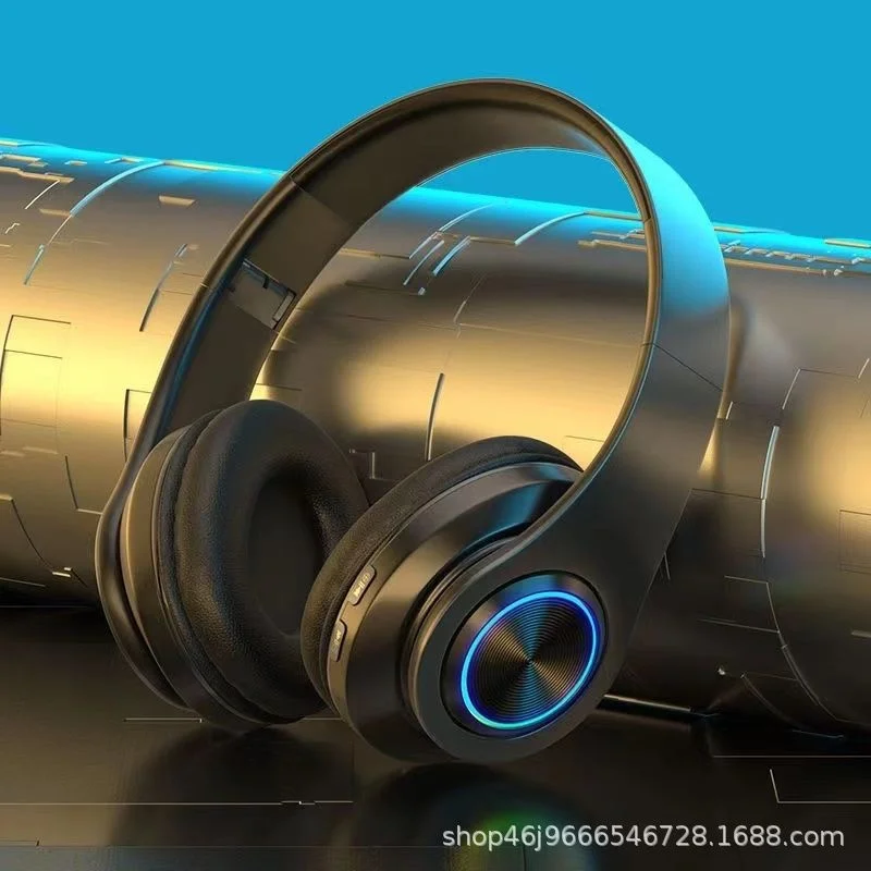 B39 wireless bluetooth headset over-the-ear ultra-long standby battery life, foldable plug-in card night light