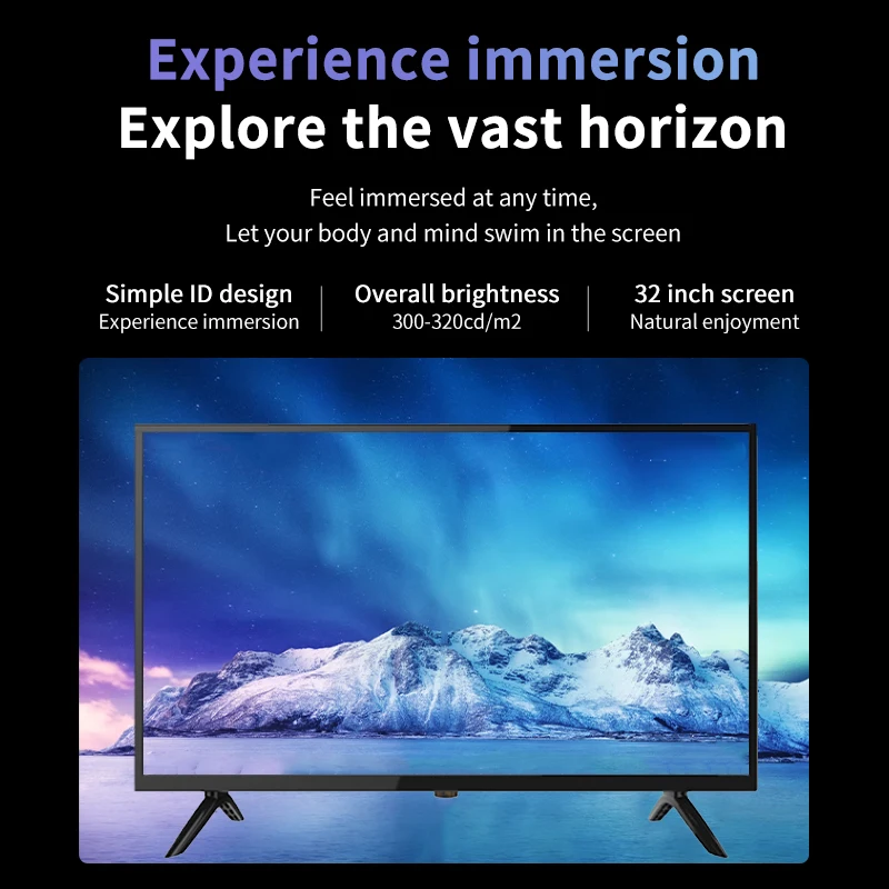 Novo BYONE HD Smart 32 Polegada TV Eletrônica Digital Home Audio Equipamentos de Vídeo Televisor LED TV