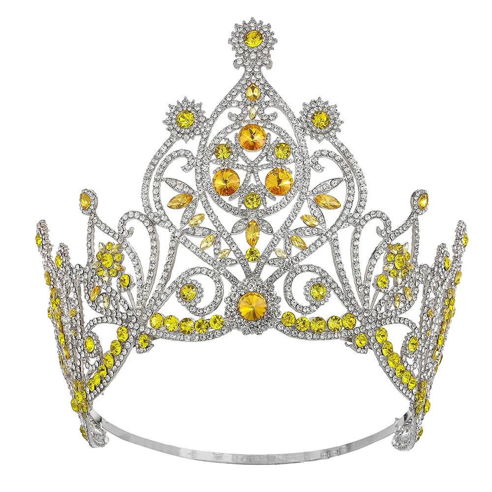 تاج المسابقة المتلألئ |   تاج الزفاف |   غطاء رأس الملكة من حجر الراين الكريستالي للحفلات والولائم