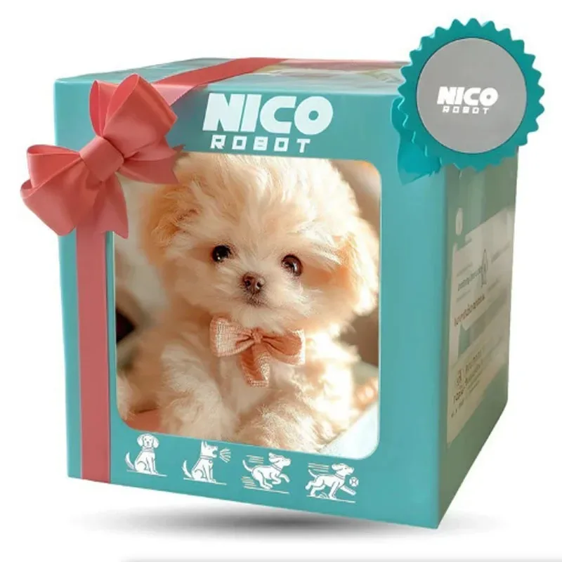 Nuovo simpatico cucciolo di peluche cucciolo interattivo che cammina simulato cucciolo che abbaia coda che scodinzola cucciolo di peluche per bambini (senza batteria)