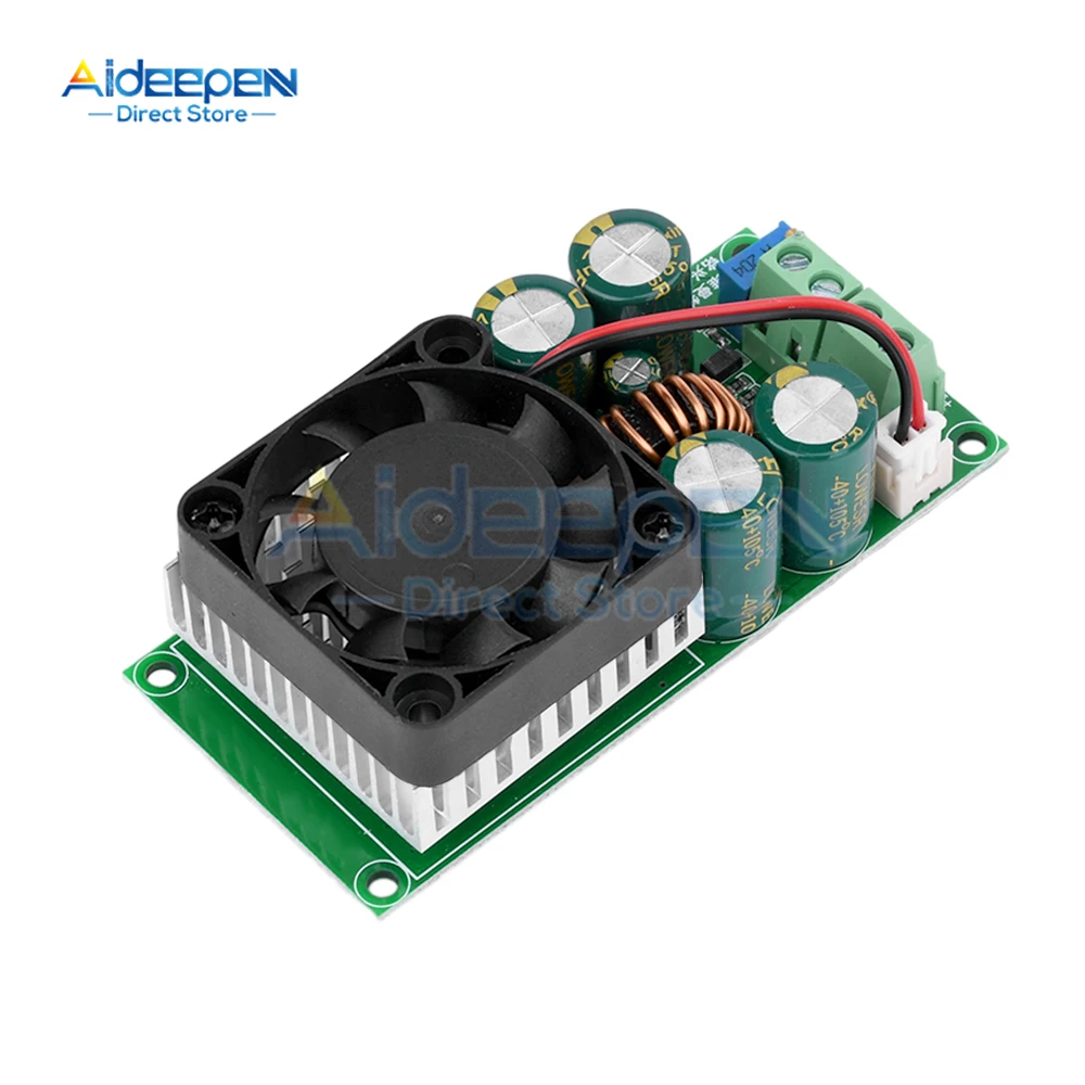 DC-DC Step-down Power Supply Module 10A Adjustable Step-down Module Voltage Regulator 24V 12V 5V 3V With Fan For Arduino