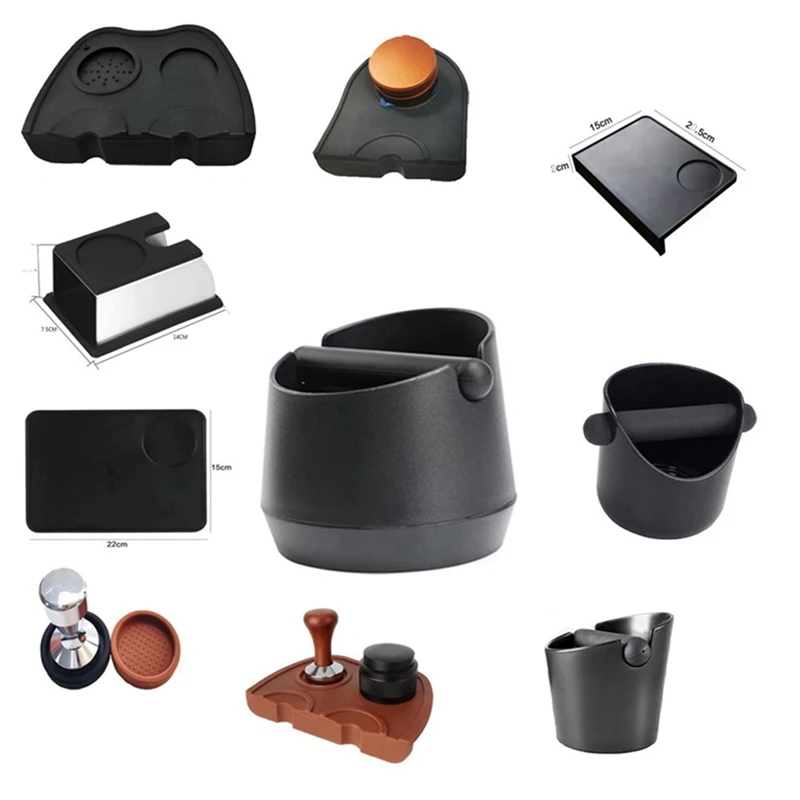 القهوة حصيرة تدق الأسباب دلو سيليكون ضغط مسحوق حصيرة لوازم القهوة