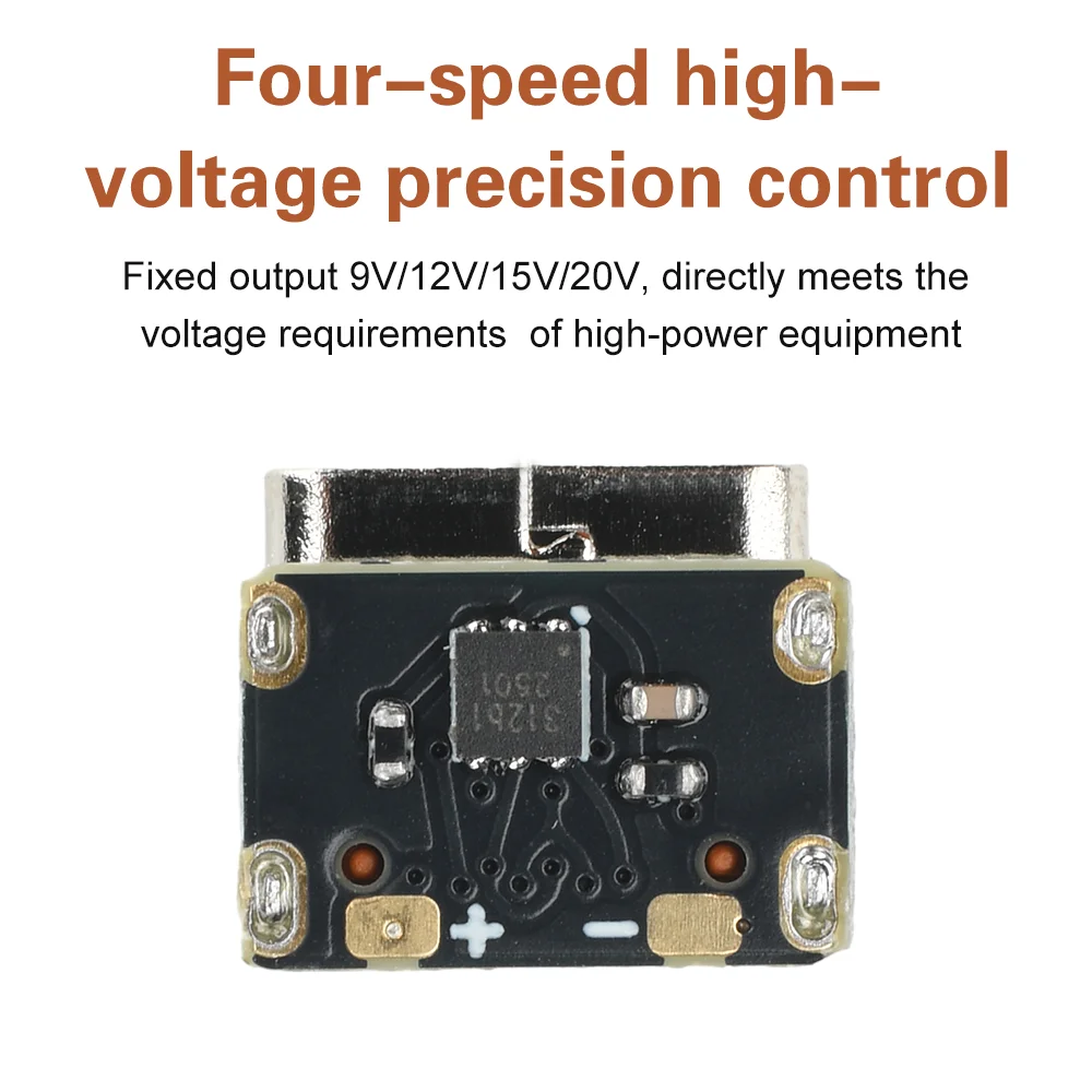 Mini Decoy Fast Charging Module PD3.0 PD3.1 QC2.0 Voltage Trigger PD to DC Fast Charging Module Type-C 9V 12V 15V 20V output