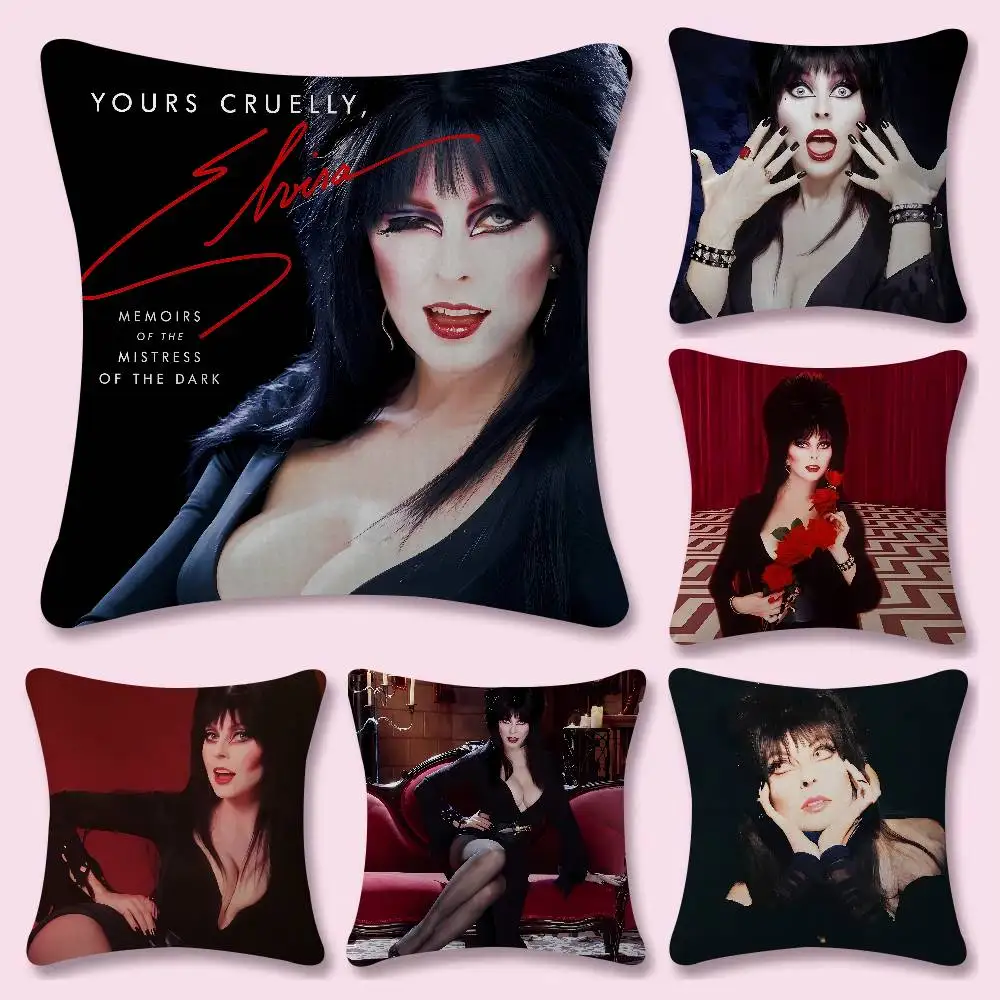 E-Elvira Mistress Of The Dark Mini 45*45cm Cushion Cover Pillow Cover Decor Pillowcase Home Pillowcase For Couch Pillow