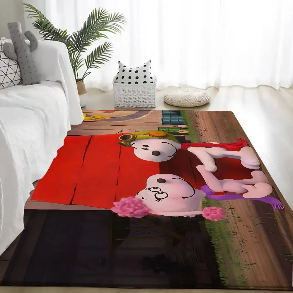 Cute S-Snoopys Floor Mats Home Laundry Rug Carpet For Living Room Decor Lounge Area Anti-slip Foot Mat Entrance Doormat view 5