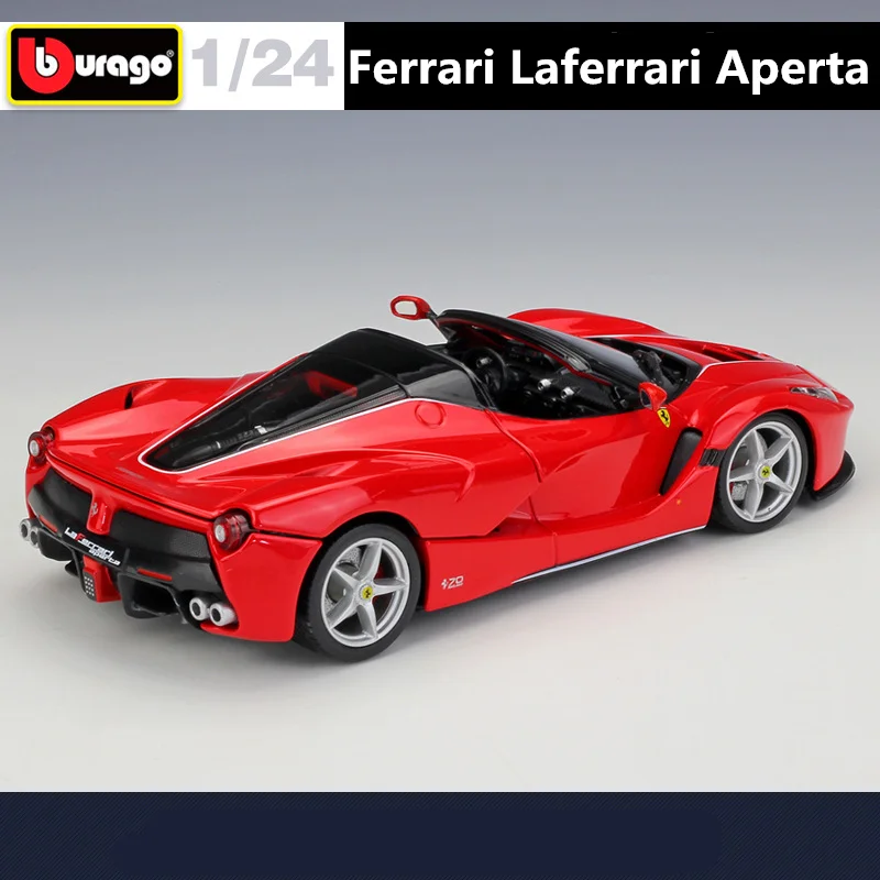 Bburago 1:24 Ferrari LaFerrari Aperta Alloy Open Sports Car Model Diecasts Metal Race Car Model Simulation Collection Kids Gifts