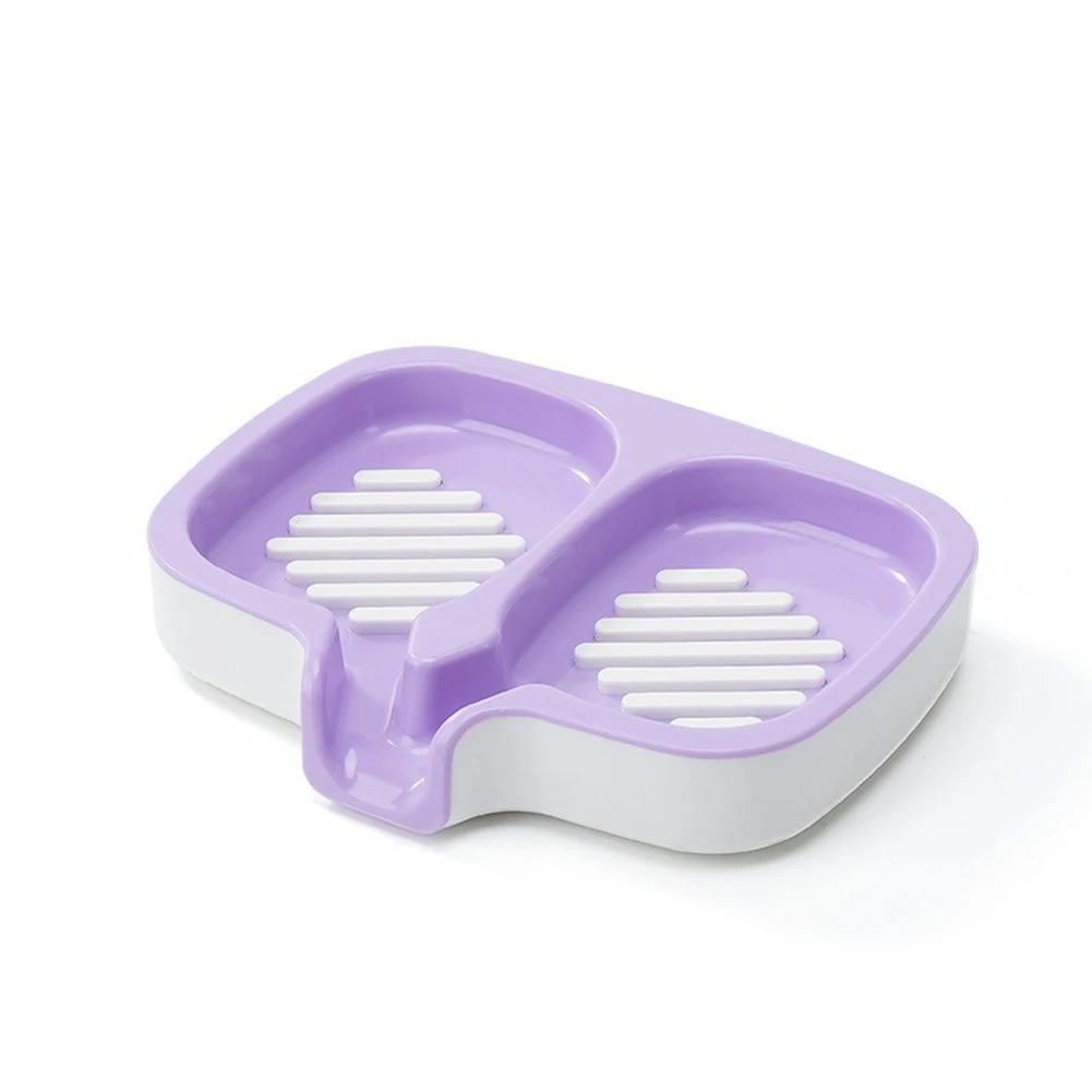 1pc Self Draining Soap Holder Dish Shampoo Bar Holder Bathroom Kitchen Sink Wall-mounted Drain Soap Holder Soap Dishes Hardware