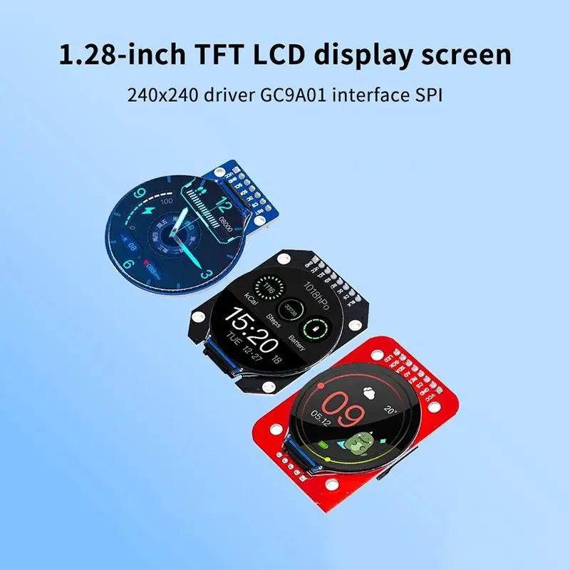 TFT Display 1.28 Inch TFT LCD Display Module Round RGB 240*240 GC9A01 Driver 4 Wire SPI Interface 240x240 PCB