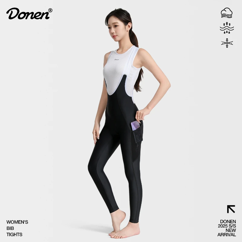 

Женские брюки-комбинезоны DONEN, ветровка из высокоэластичной ткани для езды на велосипеде, удобные велосипедные брюки с рассеиванием тепла