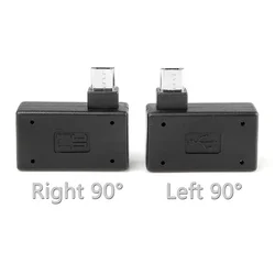 90 Degree Micro USB OTG Adapter for Fire Stick TV Snes mini Classic Nes Mini with Power Supply Left Right Angled