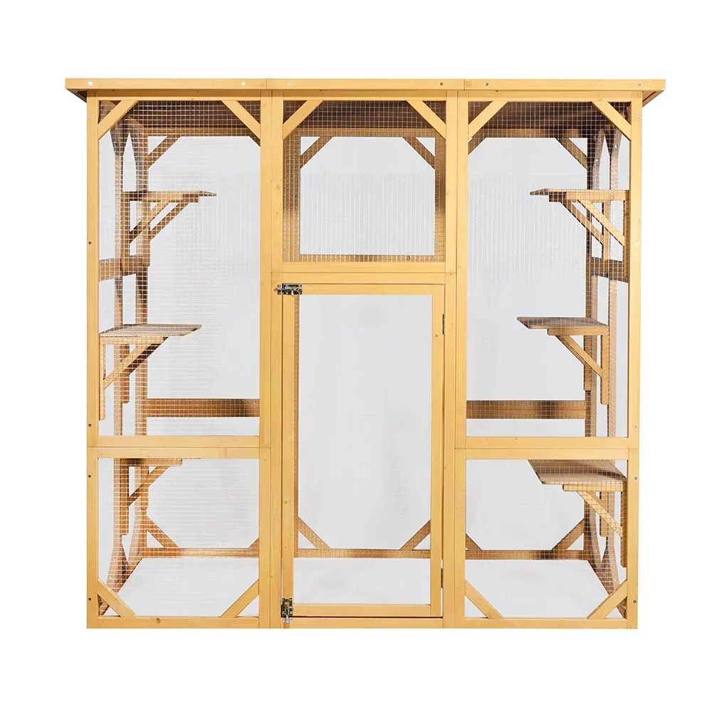 

European and American outdoor large cat cage