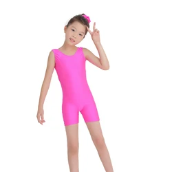 Child Tank Biketard Spandex Kids Unitard Girls Gymnastics Leotard Dance Unitard Toddler Girls Ballet Leotard Boys Short