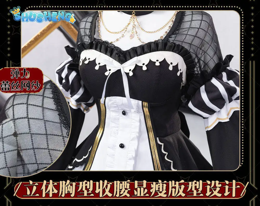 Anime Magical Girl Witch Trial Saeki Miria Cosplay Costume Sweet Gothic style dress headwear socks props Halloween Woman Lolita - view 3